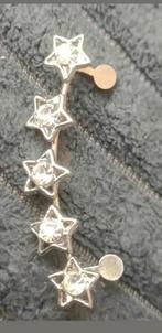 Oorstud 5 sterren Swarovski, Sieraden, Tassen en Uiterlijk, Oorbellen, Verzenden, Nieuw, Zilver