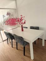 Eettafel + 4 stoelen, Ophalen, Gebruikt, 50 tot 100 cm, Vijf personen of meer