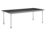 Gispen eettafel 515 model 240 x 100 zwart blad, Huis en Inrichting, Ophalen, Gebruikt, 200 cm of meer, 50 tot 100 cm