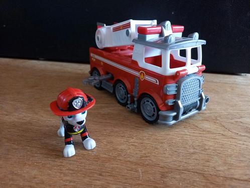 Paw Patrol Marshall met voertuig, Kinderen en Baby's, Speelgoed | Speelgoedvoertuigen, Zo goed als nieuw, Ophalen of Verzenden