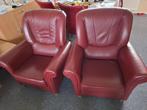 leren fauteuils, Ophalen, Gebruikt, 75 tot 100 cm