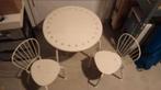 Verkoop Ikea minnen ijzeren tafeltje met stoeltjes doorsnee, Huis en Inrichting, Minder dan 55 cm, Metaal of Aluminium, Rond, Ophalen of Verzenden