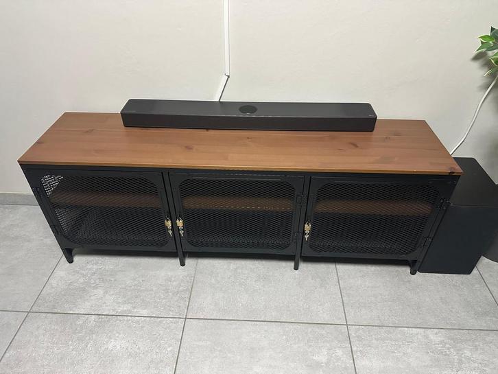 Industriële tv-meubel, Huis en Inrichting, Kasten | Televisiemeubels, Zo goed als nieuw, Minder dan 100 cm, 100 tot 150 cm, 25 tot 50 cm