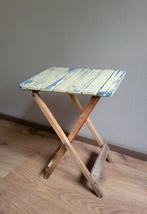 Opklapbaar houten tafeltje, Huis en Inrichting, Tafels | Bijzettafels, 45 tot 60 cm, Minder dan 55 cm, Gebruikt, Ophalen of Verzenden