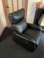 Lederen Relaxfauteuil met Voetsteun en Ligstand, Huis en Inrichting, Fauteuils, Ophalen, Gebruikt, Leer, 75 tot 100 cm