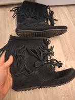 Minnetonka Moccasins Zwart Mt 36 Laarsjes, Minnetonka, Ophalen of Verzenden, Zwart, Lage of Enkellaarzen