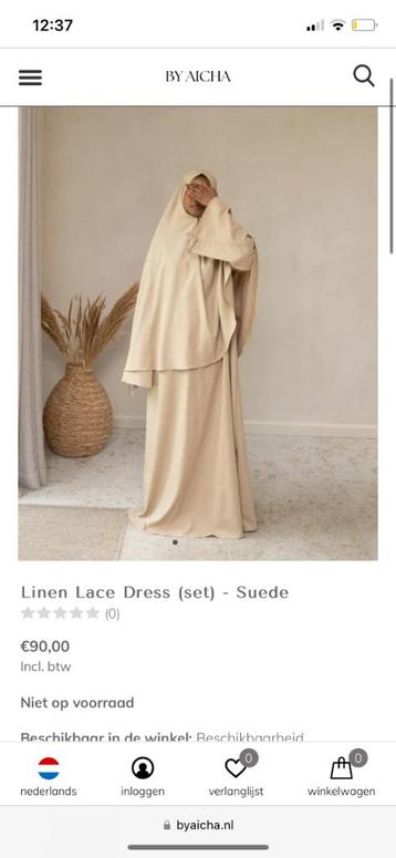 Linnen Khimar set By Aicha Nieuw! beschikbaar voor biedingen