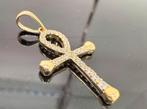 Prachtige 14 karaats gouden kruis hanger ankh, Ophalen of Verzenden, Nieuw, Goud, Goud