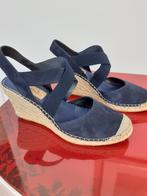 Sandalen met sleehak maat 41, Sandalen, Blauw, Ophalen of Verzenden, Zo goed als nieuw