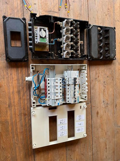 Groepenkasten gebruikt Hager en Eaton, Doe-het-zelf en Verbouw, Elektra en Kabels, Gebruikt, Ophalen