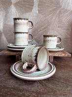 Vintage kopjes en schoteltjes | set van 4, Ophalen of Verzenden