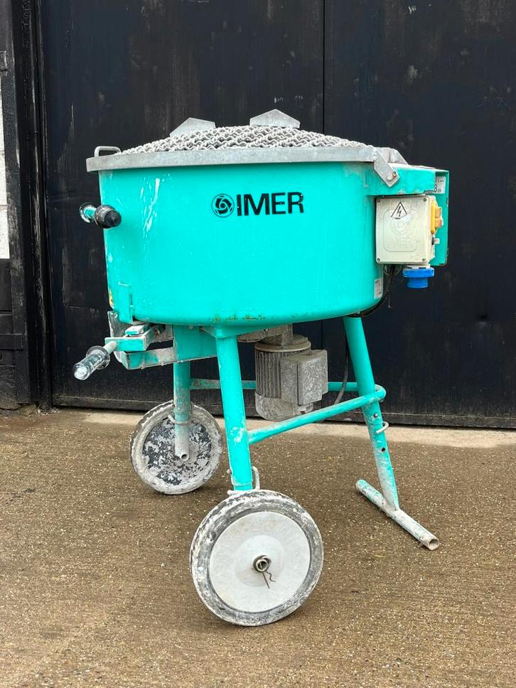 Imer 120/60 dwangmenger (professioneel), Doe-het-zelf en Verbouw, Betonmolens, Gebruikt, Ophalen of Verzenden