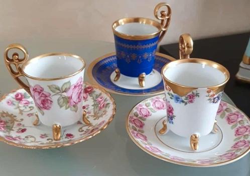 Zeldzame Bavaria Prachtige Goud Gedecoreer Kop en Schotels., Antiek en Kunst, Antiek | Servies los, Ophalen of Verzenden