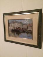 Hendrik Schaap haven van Delft, Antiek en Kunst, Kunst | Schilderijen | Klassiek, Ophalen
