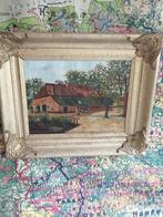 ANTIEK OLIEVERF OP DOEK GESIGNEERD UIT 1931 57X47 CM, Ophalen