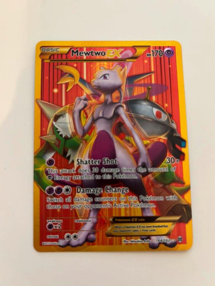 Mewtwo EX (BKT 164), Hobby en Vrije tijd, Verzamelkaartspellen | Pokémon, Zo goed als nieuw, Ophalen of Verzenden