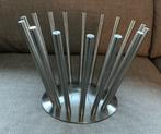 RVS design fruitmand, hoog model, Zack Stiletto, Ophalen of Verzenden, Gebruikt, Rond, Overige materialen