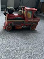 vintage speelgoed locomotief van blik 4,5 volt aandrijving, Antiek en Kunst, Antiek | Speelgoed, Ophalen of Verzenden