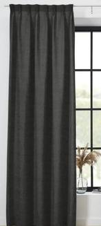 Gordijn judy antraciet kwantum nieuw 138 breed, Ophalen, Nieuw, 100 tot 150 cm, 200 cm of meer