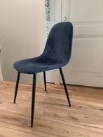 Te koop: 2x donker blauwe eetkamer stoelen Sostrene grene, Huis en Inrichting, Stoelen, Blauw, Twee, Gebruikt, Stof