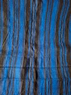 Blauw/Zwart Gestreepte Wollen Stof - 97x140cm, Hobby en Vrije tijd, Stoffen en Lappen, Ophalen of Verzenden, Gebruikt, Wol