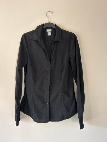 Zwarte blouse overhemd maat 38  beschikbaar voor biedingen
