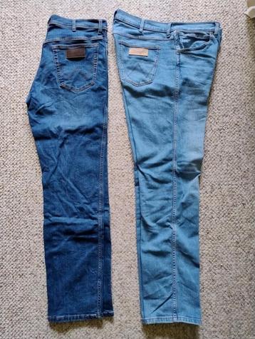 2 Originele Wrangler Jeans maat W 36 x L 34  earth wash beschikbaar voor biedingen