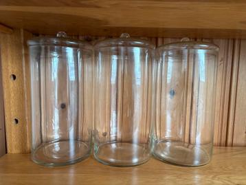 Glazen Voorraadpotten - Set van 3 beschikbaar voor biedingen
