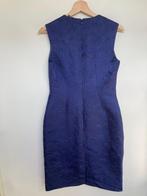 Aspesi donkerblauwe getailleerde kantoor jurk zijde 40, Maat 38/40 (M), Aspesi, Blauw, Ophalen of Verzenden