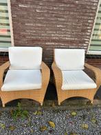 2 Royale Tuinfauteuils met Wasbare Kussens, Ophalen, Gebruikt