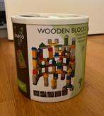 Jouéco wooden blocks 100st/ houten bouw blokken, Ophalen of Verzenden, Zo goed als nieuw, Overige merken