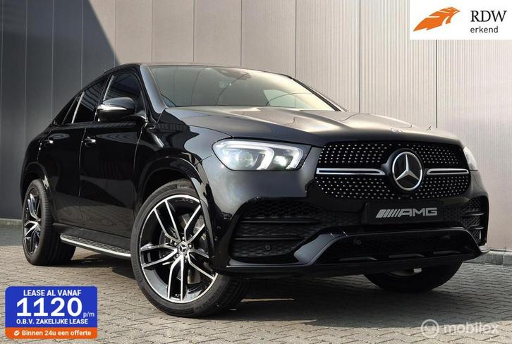 Mercedes GLE-Coupé 400 AMG Pano Lucht Night Grijs Kenteken, Auto's, Bestelauto's, Bedrijf, Te koop, 360° camera, 4x4, ABS, Achteruitrijcamera