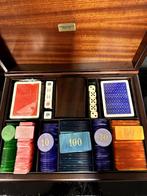 Pokerset in luxe kist, Hobby en Vrije tijd, Gezelschapsspellen | Kaartspellen, Nieuw, Ophalen of Verzenden