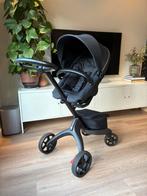 Stokke Xplory X Carry Cot Rich Black - Uniek-veilig-stijlvol, Kinderen en Baby's, Kinderwagens en Combinaties, Gebruikt, Verstelbare duwstang