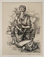Kopergravure "Schipbreuk" van Jean-Paul Vroom, Antiek en Kunst, Kunst | Etsen en Gravures, Ophalen