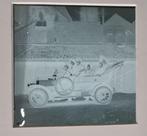 Grote glasnegatief auto mannen vrouwen + 2 positeven daarvan, Verzamelen, Foto's en Prenten, Gebruikt, Verzenden, Foto, Voor 1940