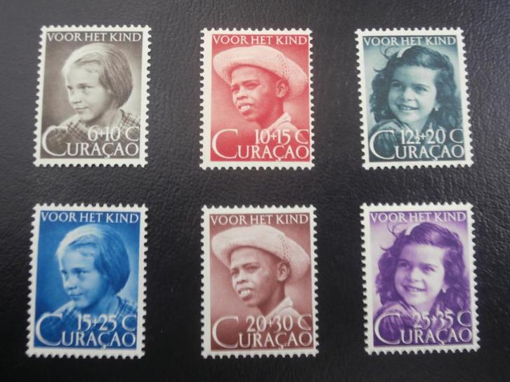 CURACAO 1948 serie KINDERZEGELS, Postzegels en Munten, Postzegels | Nederlandse Antillen en Aruba, Postfris, Verzenden