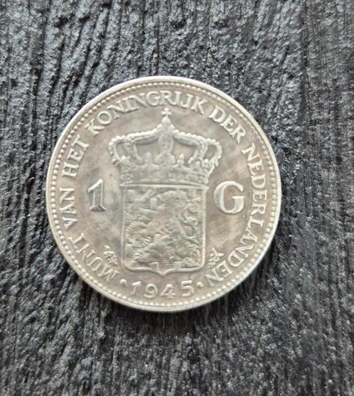 1 gulden 1945 replicaverzamelmunt, Postzegels en Munten, Munten | Nederland, Koningin Wilhelmina, Verzenden