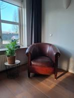 Schapenleren lounge fauteuil vintage, Ophalen of Verzenden, Gebruikt, 75 tot 100 cm, 50 tot 75 cm
