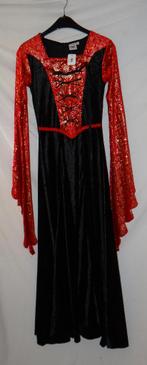 Mooie rood/zwart/gouden MARKIES/MARKIEZIN/DRACULA jurk, Ophalen, Gebruikt, 158 t/m 164, Meisje