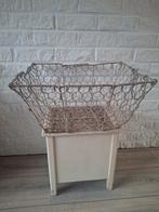 Vintage grote en zware draadmand uit Frankrijk, Antiek en Kunst, Ophalen of Verzenden