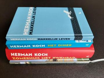 4 boeken van Herman Koch - o.a. Red ons, Maria Montanelli beschikbaar voor biedingen