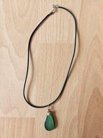 Ketting met groene steen, Ophalen of Verzenden, Gebruikt, Groen