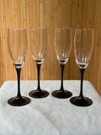 Set/4 Vintage champagne glazen Luminarc France, Overige typen, Ophalen of Verzenden, Zo goed als nieuw, X