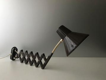 Hala Zeist scissor lamp brown 70s silence of the lamps beschikbaar voor biedingen