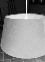 Grijze lampenkap, 25 tot 50 cm, Rond, Ophalen of Verzenden, Zo goed als nieuw