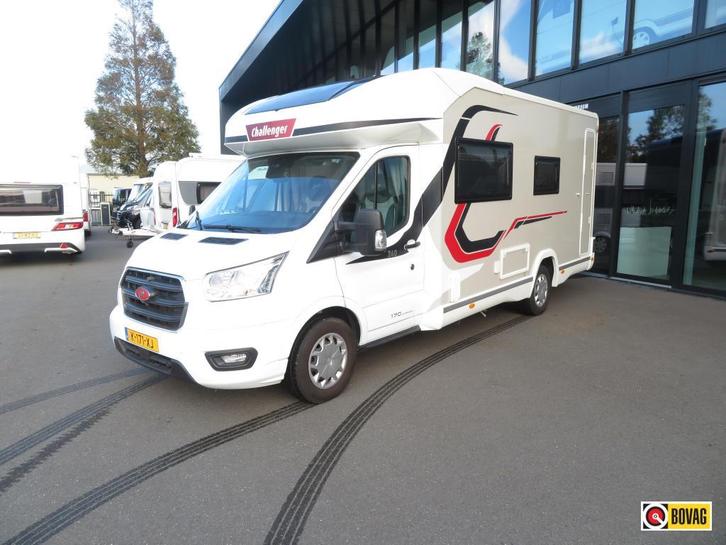 Challenger Graphite 260 21000 km, Caravans en Kamperen, Campers, tot en met 2, Half-integraal, Challenger, Diesel, Automaat, Cassettetoilet