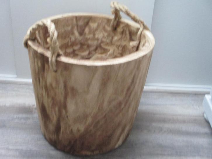 Houten -Ton-kuip ,v.a 25,00e, Huis en Inrichting, Woonaccessoires | Schalen en Manden, Zo goed als nieuw, Mand, Rond, Hout, Ophalen