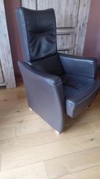leren stoel, Huis en Inrichting, Ophalen, Gebruikt, 50 tot 75 cm, Leer