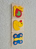 3 Houten Puzzeltjes voor Kinderen, 2 tot 4 jaar, 10 tot 50 stukjes, Ophalen of Verzenden, Zo goed als nieuw